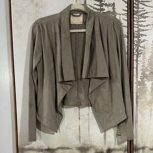 Altar'd State Women's Gray Draped Blazer